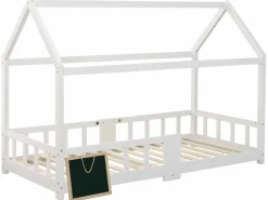 Cama cabina 90x200 cm de madera maciza - con pizarra -^ModernLuxe Hot
