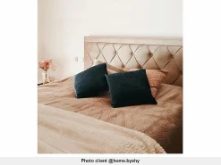 Vente-unique Cama Terciopelo|Cama Adulto|Cama cajones LEOPOLD Terciopelo color - 160 x 200 cm