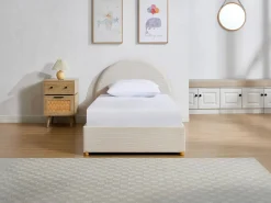 Vente-unique Cama Terciopelo|Cama canapé 90 x 190 cm en terciopelo acanalado color - LIRIMO