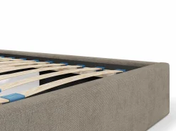 Vente-unique Cama canapé king size 200 x 200 cm de tela + colchón - KILACLO Topo Outlet