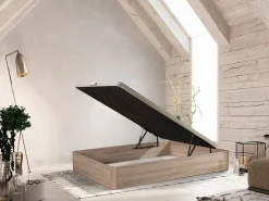 Saldosystocks Cama Canape Abatible Cambria 150x190 cm Color natural claro New