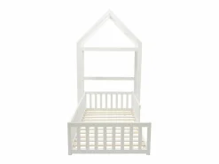 Vente-unique Cama casa 90 x 190 cm de pino y MDF en color - VARLAINE Blanco Sale