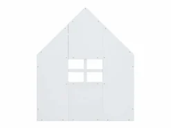 Cama casita infantil 90x200 cm - con barrotes de seguridad - Estructura de madera blanca - Estilo escandinavo limpio (sin colchón)^Hauss Spole Clearance