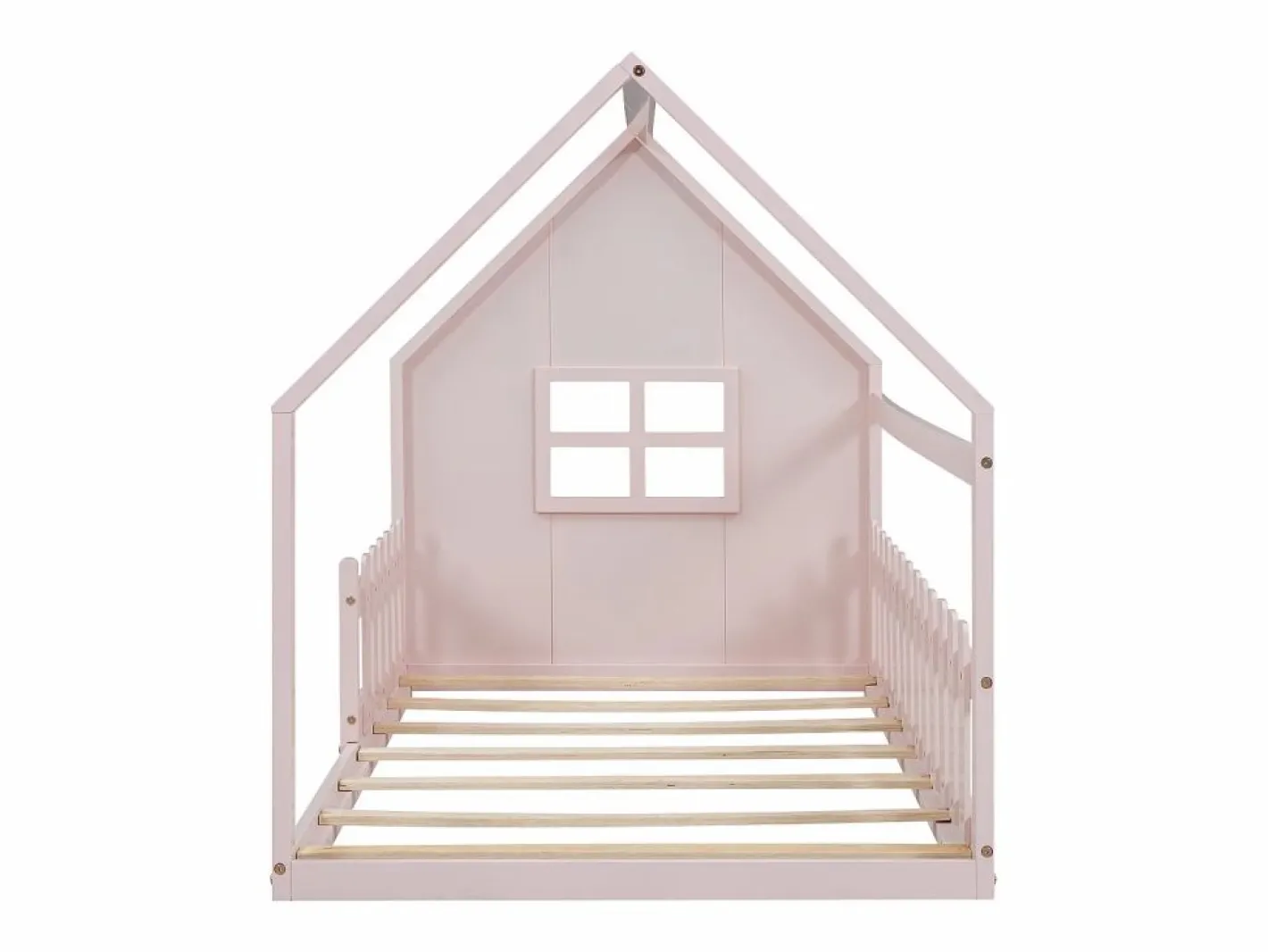 Cama casita infantil 90x200 cm con barrotes – (sin colchón)^Hauss Spole Discount