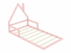 Hauss Spole Cama Montessori|Cama casita infantil 90x200 cm, en pino con base, diseño casa, fácil de montar (sin colchón)
