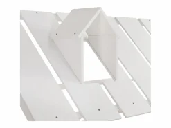Cama Montessori|Cama casita 120x200cm con cama nido 120x190cm, Cama infantil con techo, chimenea, parrilla por 3 lados, pino + MDF,