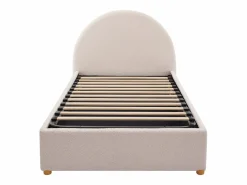 Vente-unique Cama Con Canapé|Cama Con Almacenaje|Cama con almacenaje LIRIMO de 90 x 190 cm en tejido bouclé color