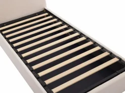 Vente-unique Cama Con Canapé|Cama Con Almacenaje|Cama con almacenaje LIRIMO de 90 x 190 cm en tejido bouclé color