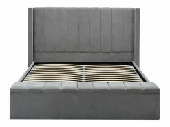 Cama con almacenamiento de 180 x 200 cm con banco en tela color + colchón - DOUINO^Vente-unique New