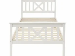 Merax Cama Infantil|Cama con cabecero - 90 x 200 cm - pino - somier -