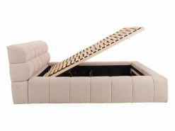 Cama con cajones 180 x 200 cm de tela color - FORVIK^Vente-unique Online