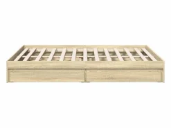 vidaxl Cama Con Almacenaje|Cama Adulto|Cama con cajones madera ingeniería roble Sonoma 150x200 cm