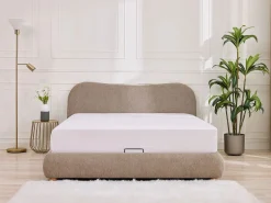 Cama con canapé king size 180 x 200 cm en tela color - VANARI^Vente-unique Outlet