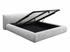 Cama con canapé king size 180 x 200 cm de tela color - MIRSIO^Vente-unique Online