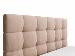 Cama con canapé king size 180 x 200 cm de terciopelo en color - MIRDAL^Vente-unique Online