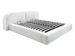 Maison Céphy Cama con canapé LIRABA 160 x 200 cm pana + colchón - Crema Online
