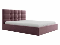Vente-unique Cama con canapé queen size 160 x 200 cm de tela burdeos - ELIAVA Granate Online