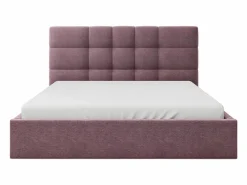 Vente-unique Cama con canapé queen size 160 x 200 cm de tela burdeos - ELIAVA Granate Online