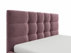 Vente-unique Cama con canapé queen size 160 x 200 cm de tela burdeos - ELIAVA Granate Online
