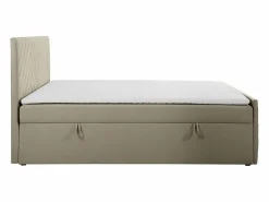 Ysmée Cama con canapés abatibles - 160 x 200 - Terciopelo - - MAKANA Topo Sale