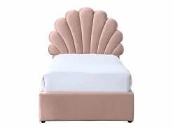 Cama concha 90 x 190 cm con 2 cajones en terciopelo - MOANA^Vente-unique