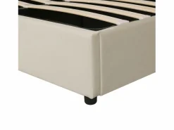 ModernLuxe Cama Terciopelo|Cama Con Canapé|Cama contenedor acolchada de terciopelo 160x200 cm con somier de láminas -