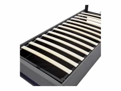 Cama contenedor de piel sintética de 90x200 cm con LED - con puertos de carga (por cable e inalámbrico) -^ModernLuxe Clearance