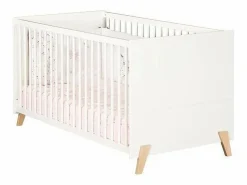 Cama convertible 140x70 - Little Big Bed sobre patas de madera blanca^ Outlet