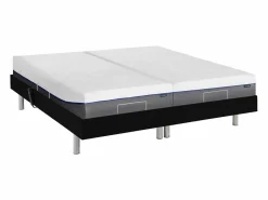 Ysmée Cama eléctrica relax, espuma viscoelástica HESIODE - 2 x 80 x 200 cm Negro Online