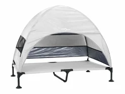 Clicnbuy Cama De Animales De Compañía|Cama Elevada para Perros Manual Gris plata 127 x 81 x 108 cm