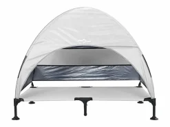Clicnbuy Cama De Animales De Compañía|Cama Elevada para Perros Manual Gris plata 127 x 81 x 108 cm