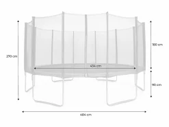 Sweeek Cama Elástica|Cama elástica con protección red de 490cm