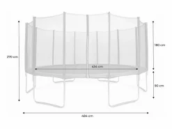 Sweeek Cama Elástica|Cama elástica con protección red de 490cm