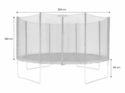 Sweeek Cama Elástica|Cama elástica con red de protección de 400cm
