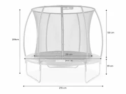Cama elástica con red interior de 250cm^Sweeek Best