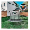 Cama elástica con red interior y cesta "Jumper" Ø2.44 - Gris^Habitat et jardin Hot
