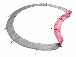 Cama elástica de 180 cm reversible /gris CAIRNS + red de seguridad + escalera + lona + kit de anclaje.^Happy Garden Sale