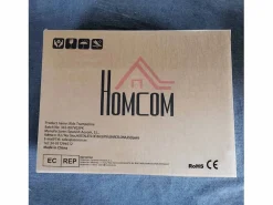 Homcom Cama Elástica|Cama elástica Garden red de seguridad + postes acolchados Ø163,5x190 cm