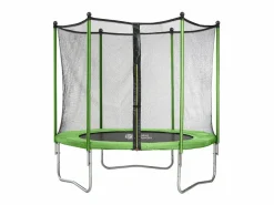 Habitat et jardin Cama elástica Yoopi - Ø 3.05 m - con red + escalera + cubierta de protección + kit de anclaje Verde Discount