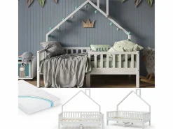 Vicco Cama en forma de casa 168x83x155 noemi Blanco New