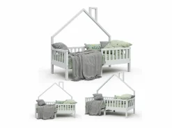 Vicco Cama en forma de casa 168x83x155 noemi Blanco Online