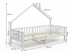 Vicco Cama Montessori|Cama en forma de casa 208x93x155 noemi