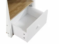 ModernLuxe Cama Alta|Cama entrepiso de madera - 90x200 cm - con escritorio, estantes y escalera de almacenamiento -