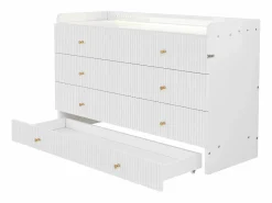 Cama escamoteable 140x200 cm - con puerto USB + toma eléctrica - con iluminación LED - Cama convertible - ​ (colchón no incluido)^ModernLuxe Best