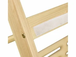 Cama individual 90 x 200 cm - Cama infantil con barrera y tienda de campaña - diseño de cabaña de madera - colchón no incluido^ Online