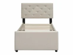 ModernLuxe Cama Diván|Cama individual de terciopelo con cama nido 90x200cm -