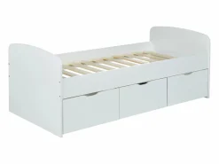 Cama infantil blanca con 2 cajones y un arcón mesa de centro 90 x 190 cm LOUANE^Vente-unique Sale