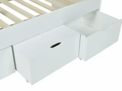 Cama infantil blanca con 2 cajones y un arcón mesa de centro 90 x 190 cm LOUANE^Vente-unique Sale