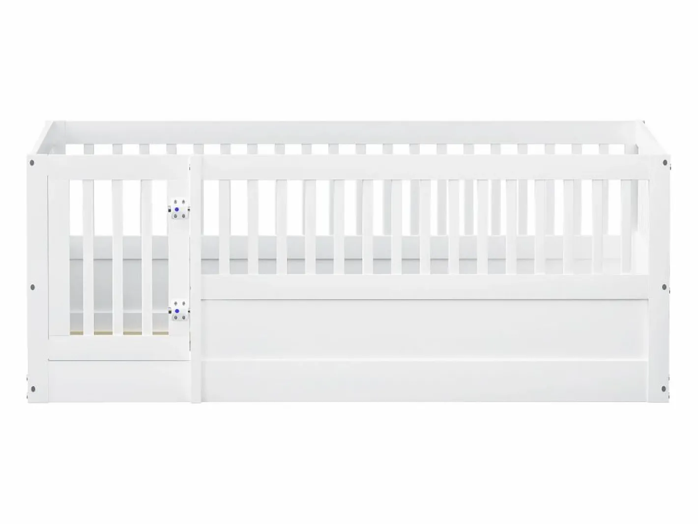 Cama infantil blanca tipo cabina de 140x200cm con estructura de cama y puerta pequeña (sin colchón ni estructura de cama)^Hauss Spole Discount