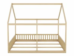 Cama Montessori|Cama infantil cabina 90x200cm con somier - cama dos en uno - estructura de madera - (sin colchón)